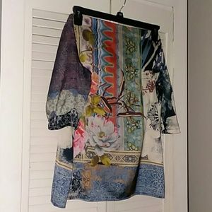 Chico's off shoulder tropics blouse